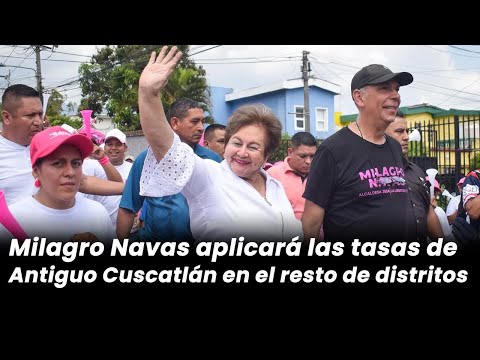 Milagro Navas aplicará las tasas de Antiguo Cuscatlán en el resto de distritos.