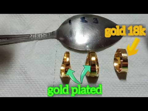 Alamin ang gold & gold plated gamit lang ang kutsara!