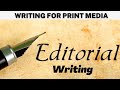 Understanding Editorial Writing Concepts