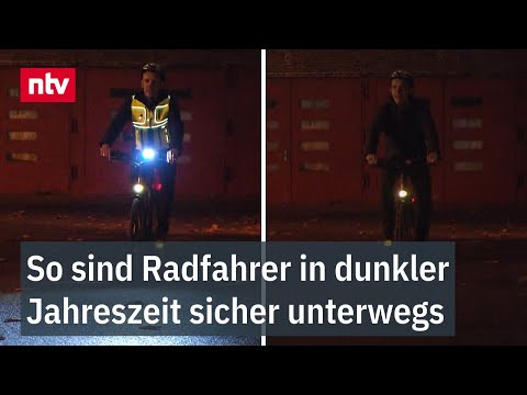 So sind Radfahrer in dunkler Jahreszeit sicher unterwegs | ntv Service