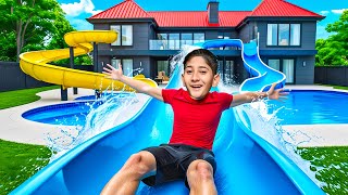 I Build a Secret Water Park in my House!