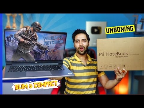 (ENGLISH) Mi NoteBook 14 Horizon Edition🔥 - Unboxing & Hands On💪 - GTA V & PUBG Gameplay Test🎮 !
