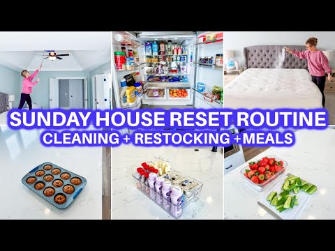 🏡 CLEAN WITH ME + ORGANIZE + HOUSE RESTOCK RESET | CLEANING MOTIVATION |JAMIE'S JOURNEY|SUNDAY RESET