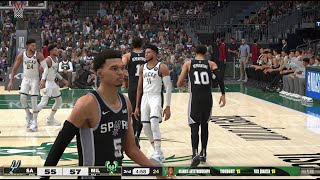 wembanyama thought he had the game... until giannis showed up!