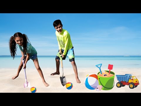 Heidi dan Zidane Bermain Pasir dan Belajar di Musim Panas | Video Anak Musim Panas