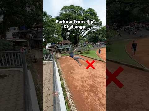 Gampang atau susah? Frontflip challenge #parkour #shorts #challenge