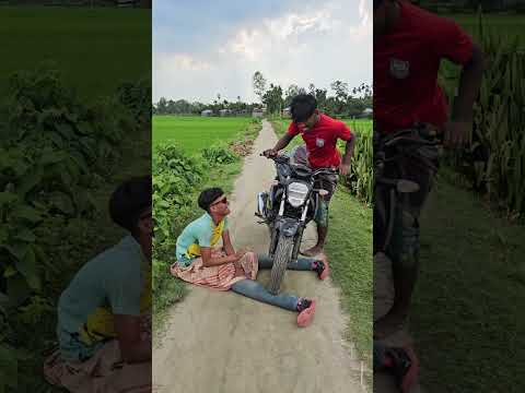 The bike landed straight on my feet.