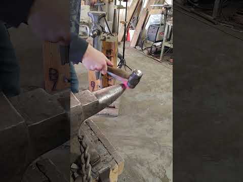 being a better teacher and having a good student blacksmithing