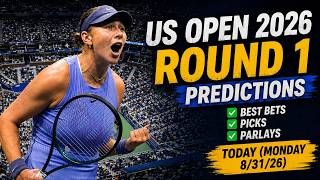 US Open 2026 Round 1 Predictions | Best Bets, Picks & Parlays Today (Monday 8/31/26) 8-1 RUN