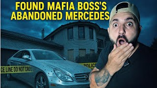 ABANDONED MAFIA BOSS MANSION... Crime Scene Mercedes Still Inside!