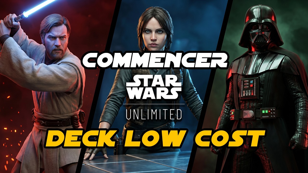 3 DECKS LOW COST pour BIEN DÉBUTER sur Star Wars Unlimited !