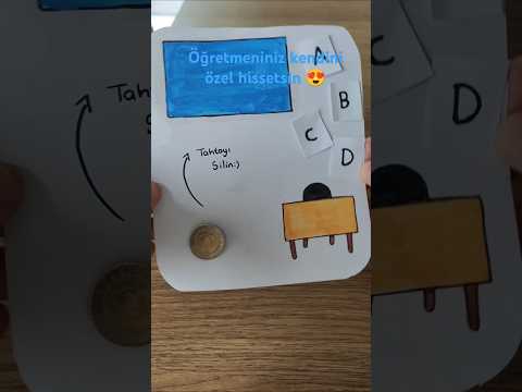 Öğretmenler günü için çok kolay ve çok güzel kart fikri geldi #music #bff #diy #öğretmen #teacher