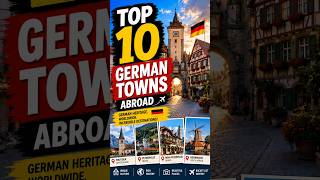 Top 10 German🇩🇪Towns Abroad