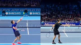 Roger Federer and Milos Raonic Comparison フェデラーとラオニッチの比較動画
