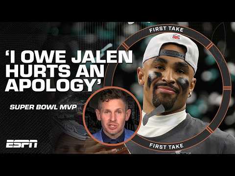 'I OWE PUBLICLY JALEN AN APOLOGY' - Dan-O gives Hurts his flowers after Super Bowl win | First Take