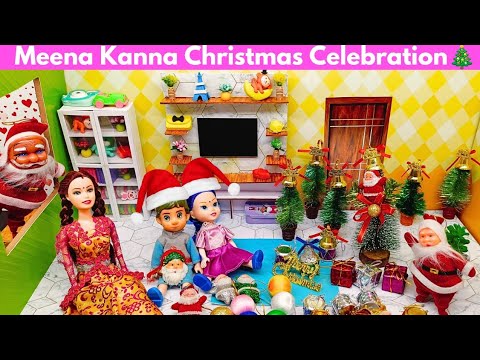 Barbie Doll Christmas Celebration at Barbie Home🎅🎄 || Barbie Show Tamil