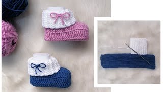 كروشيه لكلوك/حذاء /سليبر بيبي crochet baby booties