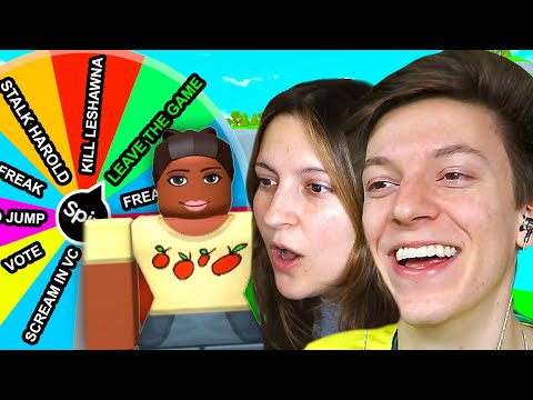 WHEEL DECIDES Who We Bully in Total Roblox Drama...