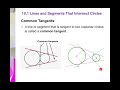 Tangent and Secant Properties
