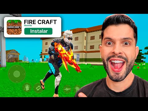 TESTEI O NOVO FREE FIRE NO MINECRAFT!!