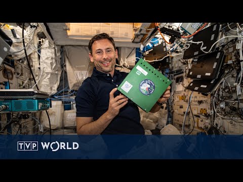 YouTube video thumbnail: Polish Astronaut Leads Live Science Class From the International Space Station