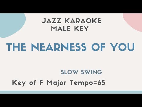 The nearness of you – JAZZ KARAOKE for male singers [sing along background music with lyrics]