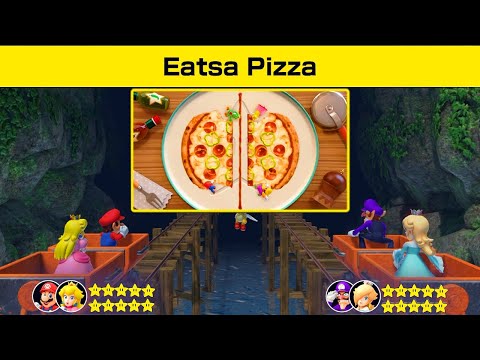 Mario Party Superstars - Tag Match - Mario and Peach vs Waluigi and Rosalina