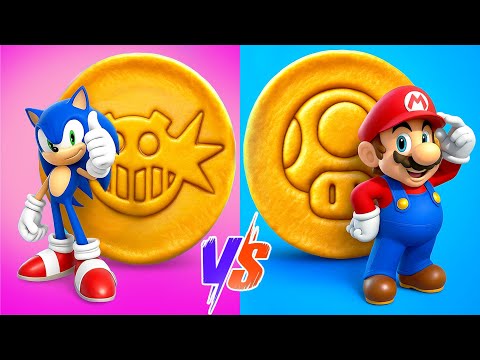 Mario and Super Sonic vs Squid Game Doll! Sonic 3 vs Squid Game 3! Who Will Win?