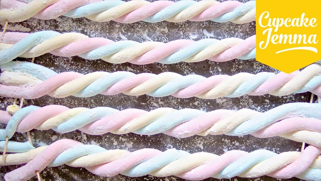 How to Make Flumps AKA Colourful Marshmallow Ropes Cupcake Jemma