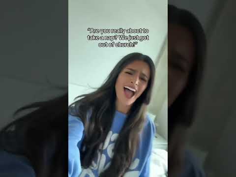 After church naps hit DIFFERENT #christiancomedy #church #christianhumor #nap #christiangirl