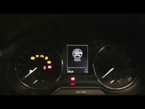 How to check and reset tyre pressure - Skoda Octavia