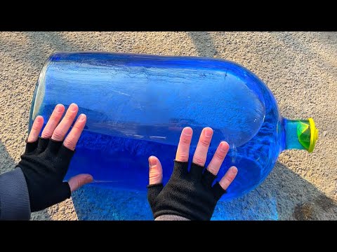 Crushing Crunchy & Soft Things! Breaking glass bottles ⚠️🔥 #shorts #asmr