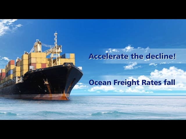 Ocean freight rates keep falling