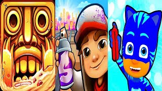 Temple Run 2 vs Subway Surfers vs Tag with Ryan PJ Masks