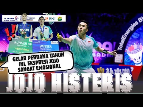 lewati laga dramatis !! JONATAN CHRISTIE HISTERIS USAI JUARA KOREA OPEN 2025
