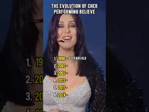 Cher performing Believe through the years ✨ #Cher