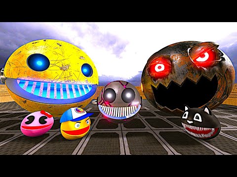 PACMAN VS ROBOT PACMAN New adventures and robot fights, enjoyable viewing for everyone#2024 #pacman