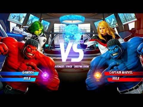 OGGY VS. SHINCHAN RED HULK & GHAMORA VS. BLUE HULK & CAPTAIN MARVEL FIGHT