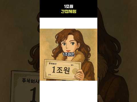 1조원은 얼마나 큰 돈일까? (2탄)