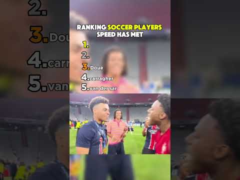 Ranking Soccer Players Speed Has Met