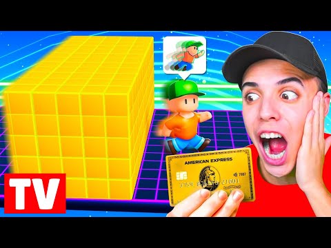 Pagué 100$ al MEJOR JUGADOR de Block Dash!🤑