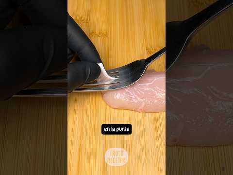 Cómo quitar el tendón del solomillo de pollo #tipscocina #trucoscocina