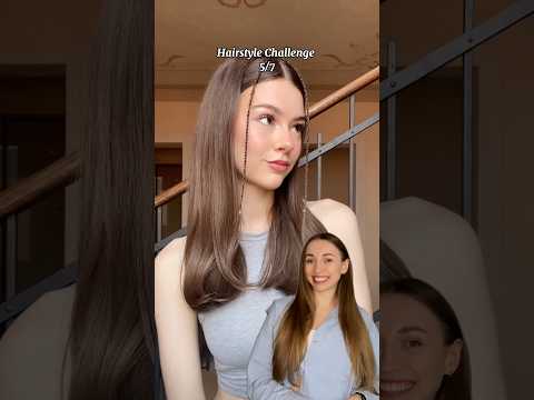 Hairstyle Challenge 5/7🍦#hairstyle #longhairshairstyle #hairtok #hair #longhair #hairtutorial