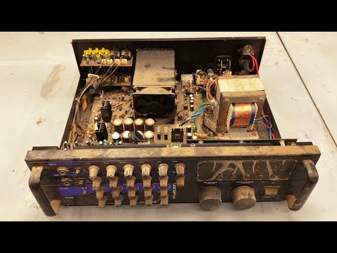 Restoration 2-Channel Power Stereo Amplifier - Restore And Upgrade Old Broken Professional Amplifier