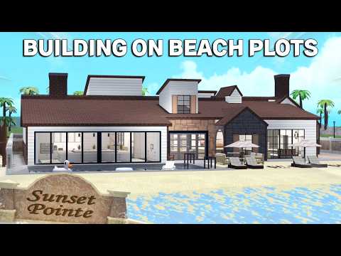 I BUILT A HOUSE ON THE NEW BEACH PLOTS IN BLOXBURG