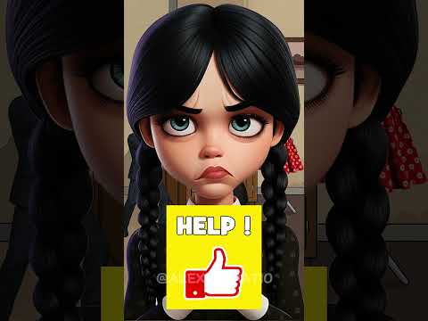 “I wonder if Wednesday Addams can fool the agent.”  #games #animation  #funny