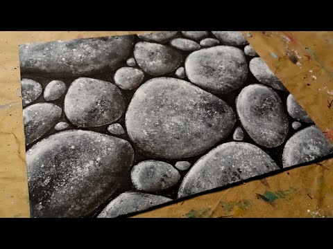 Beach Pebble Acrylic Painting Rock Art Ideas