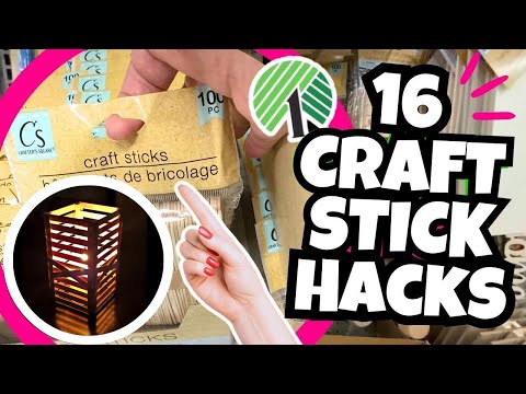 16 Awesome Craft Stick Crafts | Dollar Tree DIY | Popsicle Stick Crafts