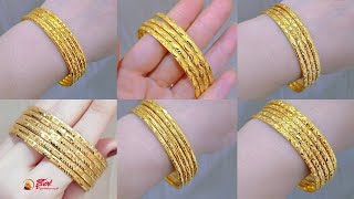 Latest gold bangle sets designs