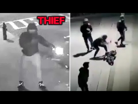 When Robbers in America Get Instant Karma